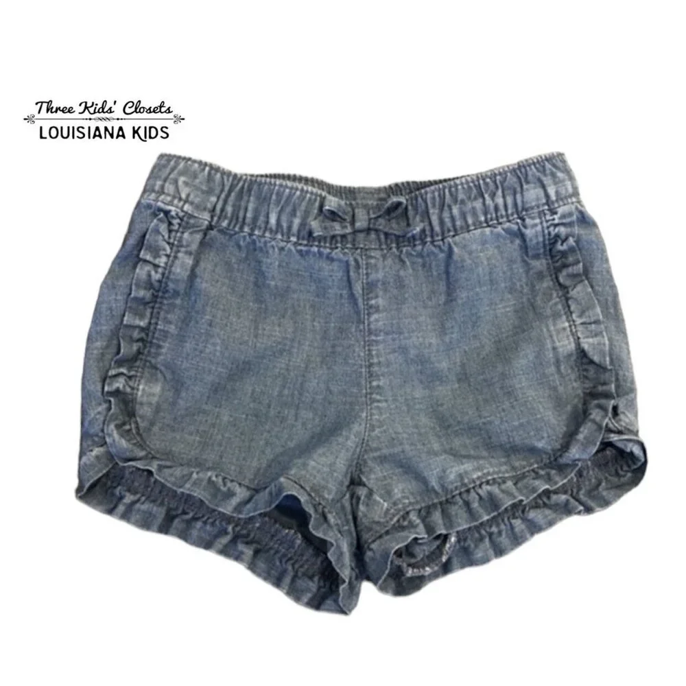 Old Navy 6-12m Chambray Ruffle Shorts